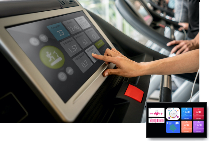 Dedicated Touch Display
for Fitness Equipment
